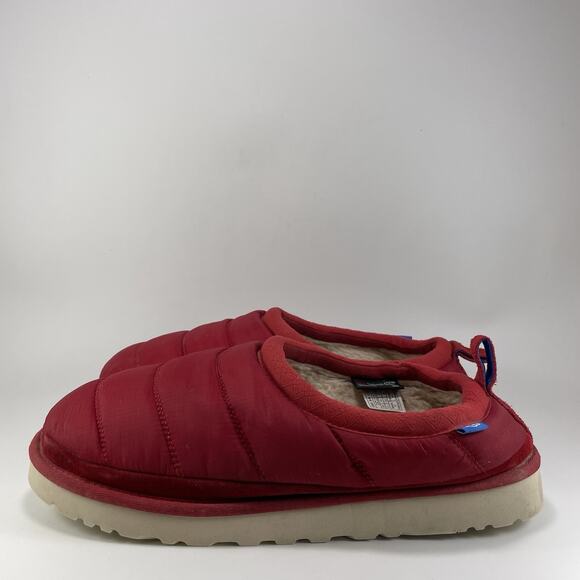 UGG Tasman LTA Puffer Sheepskin Slippers Thinsulate 1127735 Red Mens Size 11 - Picture 3 of 9